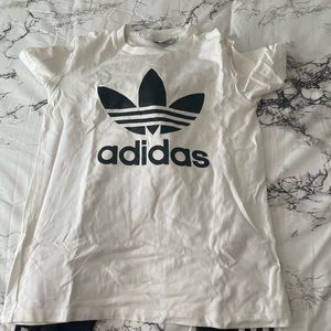 Adidas leggings with matching adidas tee